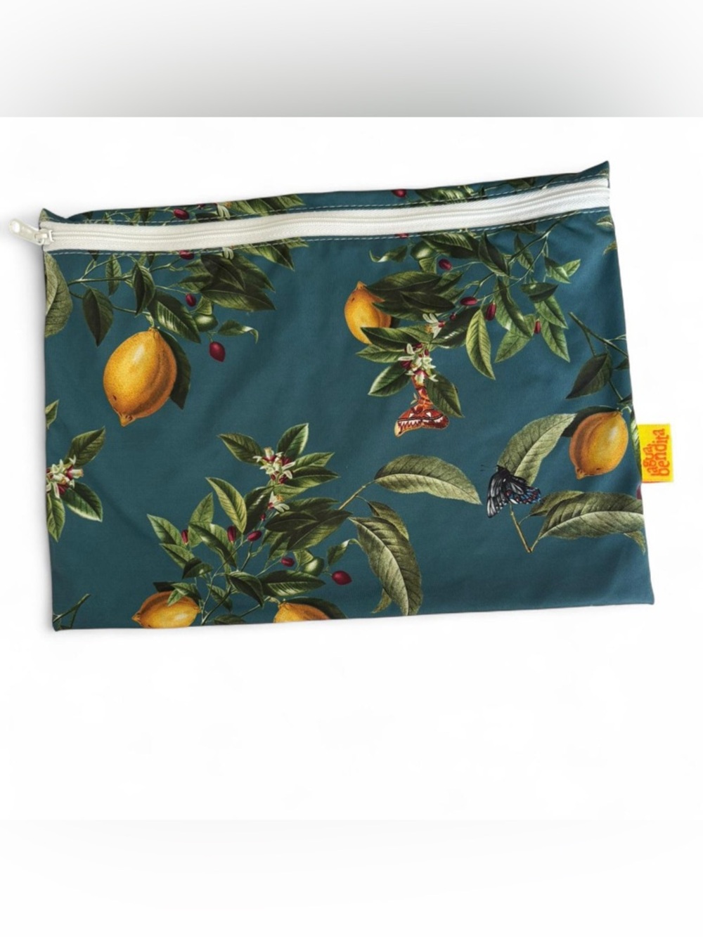 Água Bendita Lemon & Botanical Zip Cosmetic Pouch - Teal